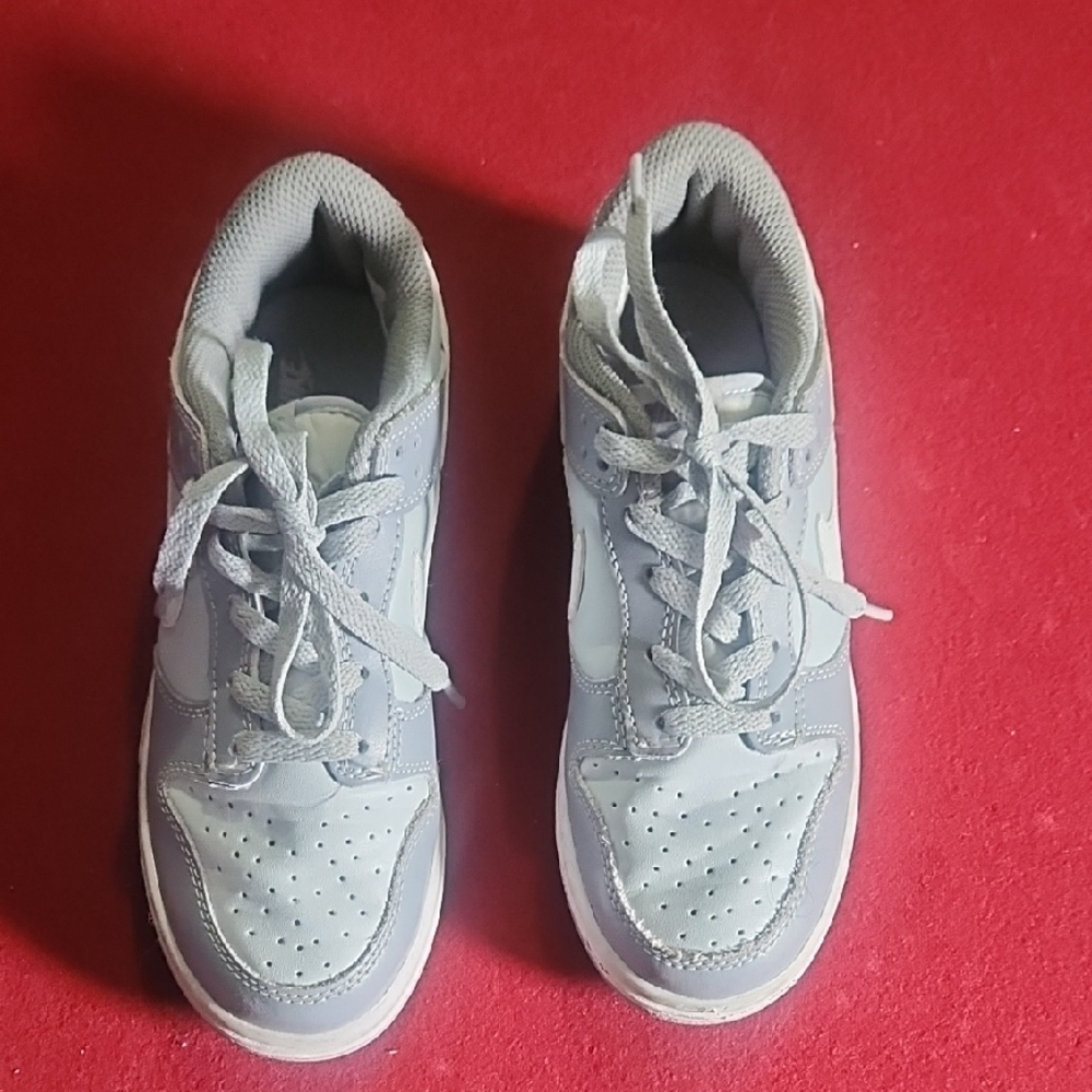 Nike Kids Gray and White Sneakers